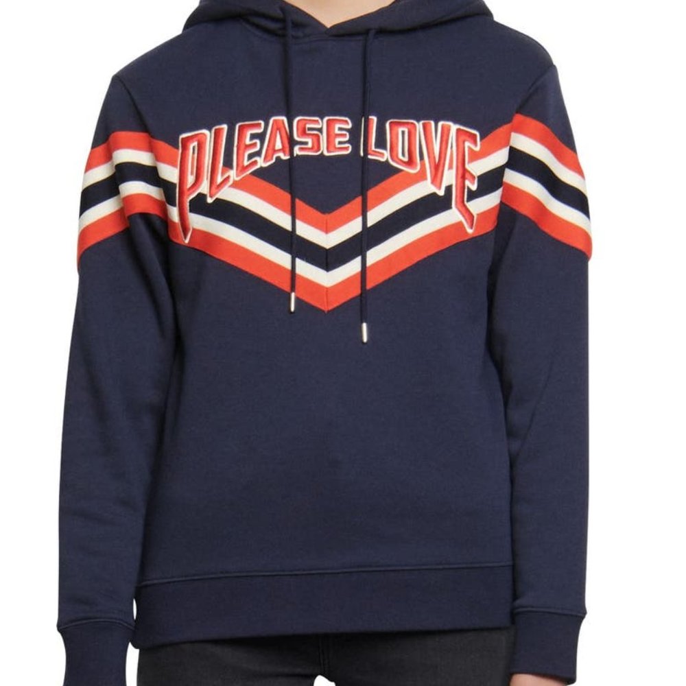 Please Love Hoodie - SANDRO - NEVER WORN!!